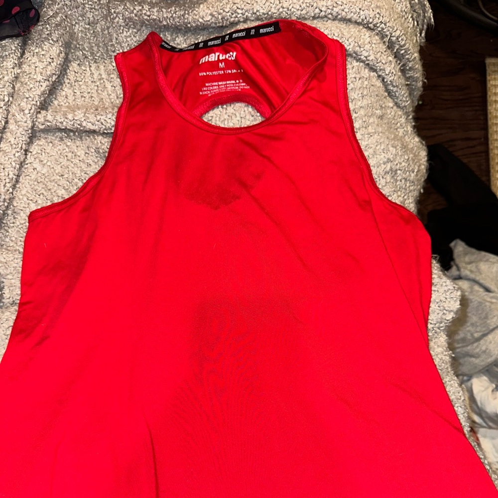 Marucci red atheltic tank top